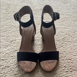 Black Ankle Strap Sandals